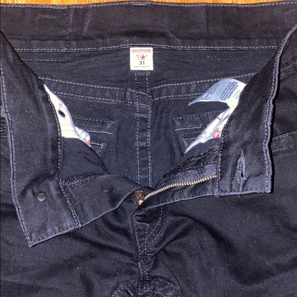 True Religion Men Jeans Black Straight leg Size 31 - Picture 5 of 9